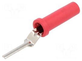 Adapter | red | 30A | 42mm | banana 4mm socket | 5mΩ