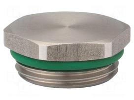 Stopper | M12 | 1.5 | IP68 | stainless steel | V-INOX-FKM | with seal