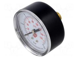 Manometer | 0÷12bar | rear connection | Thread: G 1/4" | 50mm | plastic