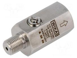 Snubber adjustable | NPT 1/4" | steel CrNi 1.4571 | max.120°C