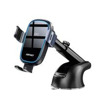 Mobilieji telefonai ir priedai // Įkrovikliai // Uchwyt do samochodu na telefon szybę kokpit deskę ładowarka indukcyjna 15w amio-03779