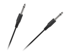 TV, SAT, HDMI, DVI kabeliai ir priedai // HDMI, DVI, AUDIO jungiamieji laidai ir priedai // Kabel  Jack 6.3 - Jack 6.3 MONO 1m
