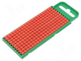 Markers | 0.8÷2.2mm | polyamide | red | -40÷85°C | push-in | WIC | UL94V-0