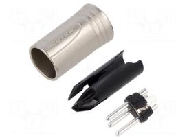 Connector: XLR | plug | male | XX | 16A | PIN: 3 | straight | for cable
