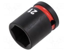 Socket: 6-angles | socket spanner,impact | HEX 21mm | 1/2" | short