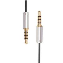 RoGer AU4P1 AUX Audio Cable / stereo + microphone (4pin)