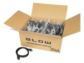 TV, SAT, HDMI, DVI kabeliai ir priedai // HDMI, DVI, AUDIO jungiamieji laidai ir priedai // 92-669# Przyłącze hdmi-hdmi 4k 1,5m 50sztuk