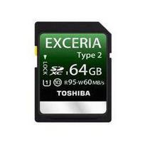 Atminties kortelės Toshiba Universal SDHC Class 10 (UHS) Exceria Type2 64Gb