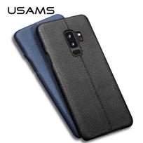 Nugarėlės dėklai USAMS Samsung Galaxy S9 Leather Hard Case Light Brown