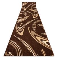 Rugsx kiliminis takas Karmel Fryz - Coffee, 90x410 cm