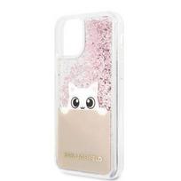 Nugarėlės dėklai Guess Apple iPhone 11 Pro Glitter Peek and Boo Cover Pink