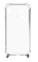 Nugarėlės dėklai Evelatus Samsung A40s Case with rope Pink Transparent