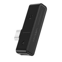 Adapteriai USAMS  SJ386 Type-C+3.5mm Charging & Audio Adapter Black