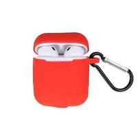 Dėklai ausinėms GreenGo Apple AirPods Silicone Case with Hook Red