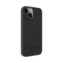 Nugarėlės dėklai iLike Apple iPhone 14 Plastic Leather Back Cover Black