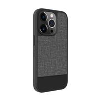 Nugarėlės dėklai iLike Apple iPhone 14 Pro Max Plastic Leather Back Cover Gray