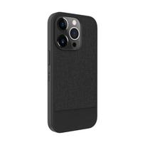 Nugarėlės dėklai iLike Apple iPhone 14 Pro Max Plastic Leather Back Cover Black