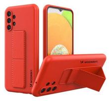 Nugarėlės dėklai Wozinsky Samsung Galaxy A13 5G Kickstand Case Silicone Stand Cover Red