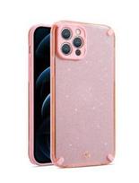 Nugarėlės dėklai iLike Apple IPHONE 12 PRO MAX ARMOR GLITTER CASE Pink