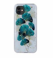 Nugarėlės dėklai iLike Apple Gold Glam case for iPhone 11 leaves
