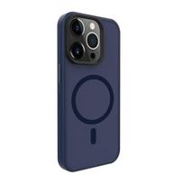 Nugarėlės dėklai Evelatus Apple iPhone 15 Pro Max Hybird Case With Magsafe PC+TPU Dark Blue