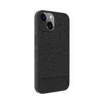 Nugarėlės dėklai Evelatus Apple iPhone 15 Plus Plactic Leather Magsafe Back Cover Black