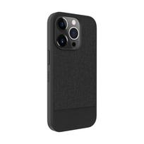 Nugarėlės dėklai Evelatus Apple iPhone 15 Pro Max Plactic Leather Magsafe Back Cover Black