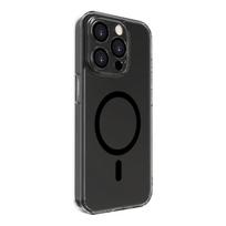 Nugarėlės dėklai Evelatus Apple iPhone 15 Pro Max Clear Case With MagSafe and Camera Protection Transparent Black