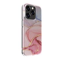 Nugarėlės dėklai Evelatus Apple iPhone 15 Pro PC Customized Print Design Marble Pink