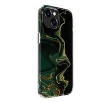 Nugarėlės dėklai Evelatus Apple iPhone 15 Plus PC Customized Print Design Marble Dark Green