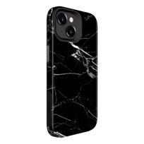 Nugarėlės dėklai Evelatus Apple iPhone 15 Armor case TPU+PC Customized Print Design Marble Black