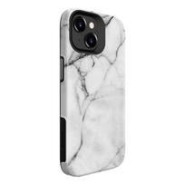 Nugarėlės dėklai Evelatus Apple iPhone 15 Plus Armor case TPU+PC Customized Print Design Marble White