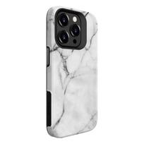 Nugarėlės dėklai Evelatus Apple iPhone 15 Pro Max Armor case TPU+PC Customized Print Design Marble White