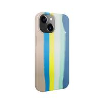 Nugarėlės dėklai Evelatus Apple iPhone 15 Plus Silicone case Multi-Colored Blue Pink