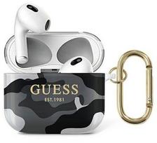 Dėklai ausinėms Guess Apple AirPods 3 cover Camo Collection Black White