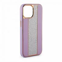 Nugarėlės dėklai iLike Apple iPhone 15 Pro Diamonds and Leather Case Pink Sand