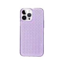 Nugarėlės dėklai iLike Apple iPhone 14 Pro Silicone case Shine Transparent Violet