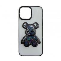 Nugarėlės dėklai iLike Apple iPhone 14 Silicone Case Print Desire Bear Black