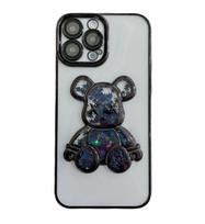 Nugarėlės dėklai iLike Apple iPhone 15 Pro Silicone Case Print Desire Bear Black
