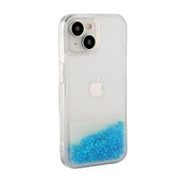 Nugarėlės dėklai iLike Apple iPhone 15 Plus Silicone Case Water Glitter Blue