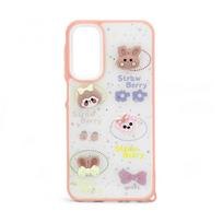 Nugarėlės dėklai iLike Samsung Galaxy A15 EPOXY CARTOON COVER White Pink