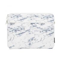 Nešiojamojo kompiuterio krepšys iLike  15-16 Inches Fabric Laptop Bag With Strap Marble White