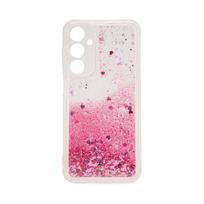 Nugarėlės dėklai iLike Samsung Galaxy A15 Silicone Case Water Glitter Pink