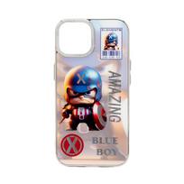 Nugarėlės dėklai iLike Apple iPhone 15 PC Silicone Case Blue Boy