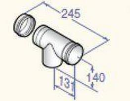 Single Inspection Tee D80, DY163, PPS