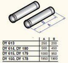 Single Extensions D80 1950mm (2pcs), DY150, PPS