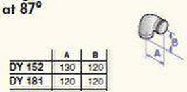 Single Elbows 45* D80 (2pcs), DY154, PPS
