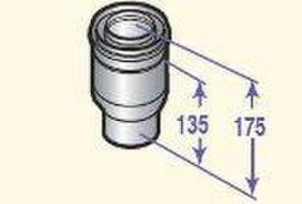 Concentric adapter D60/100-80/125mm, DY708