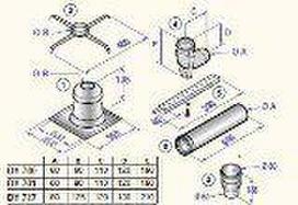Chimney Connection kit D60/110 to D80, DY701