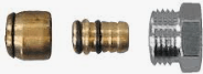 Compression adapter for plastic pipe connections 1